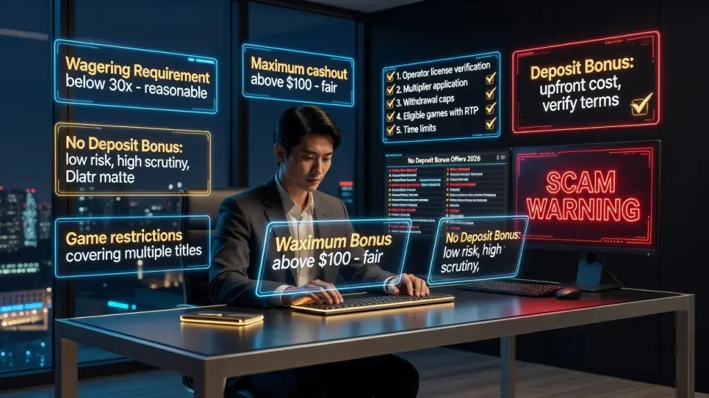 No Deposit Bonus vs Deposit Bonus: How to Evaluate the Best No-Deposit Offers (2026) and Spot Scam Warnings