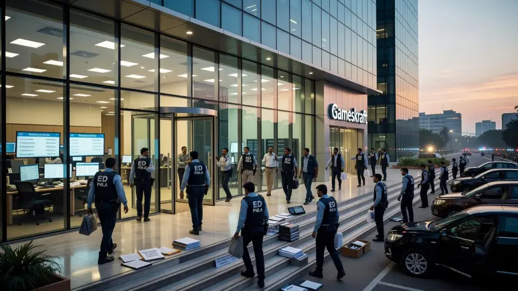 ED Raids Gameskraft Premises Over ₹1,000 Crore Betting Probe